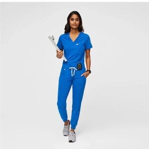 Figs Women's Classic Blue Scrub Set